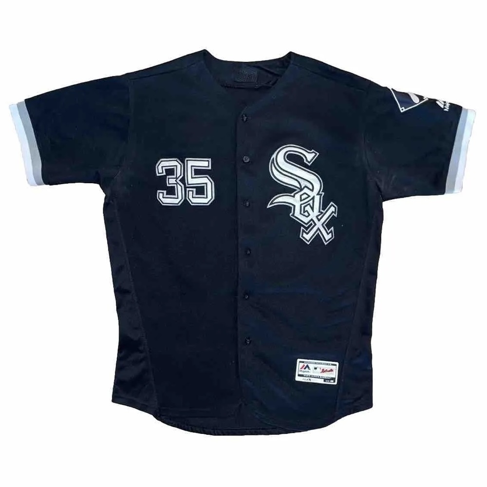 MLB Chicago White Sox Vintage HOF Frank Thomas #35 Replica Jersey Size 40 Black